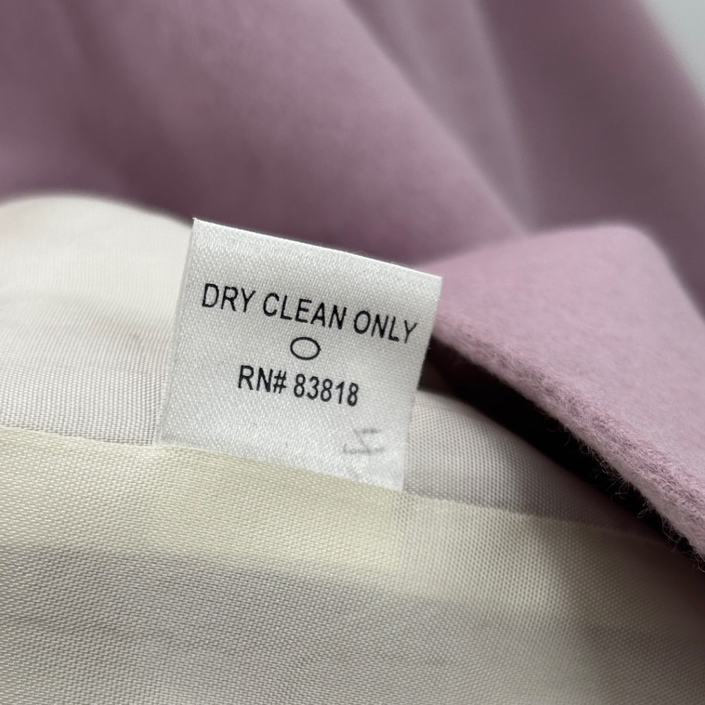VTG Austin Reed London Womens Lilac Wool Angora Blazer Jacket Size 16 Pastel - Picture 6 of 10